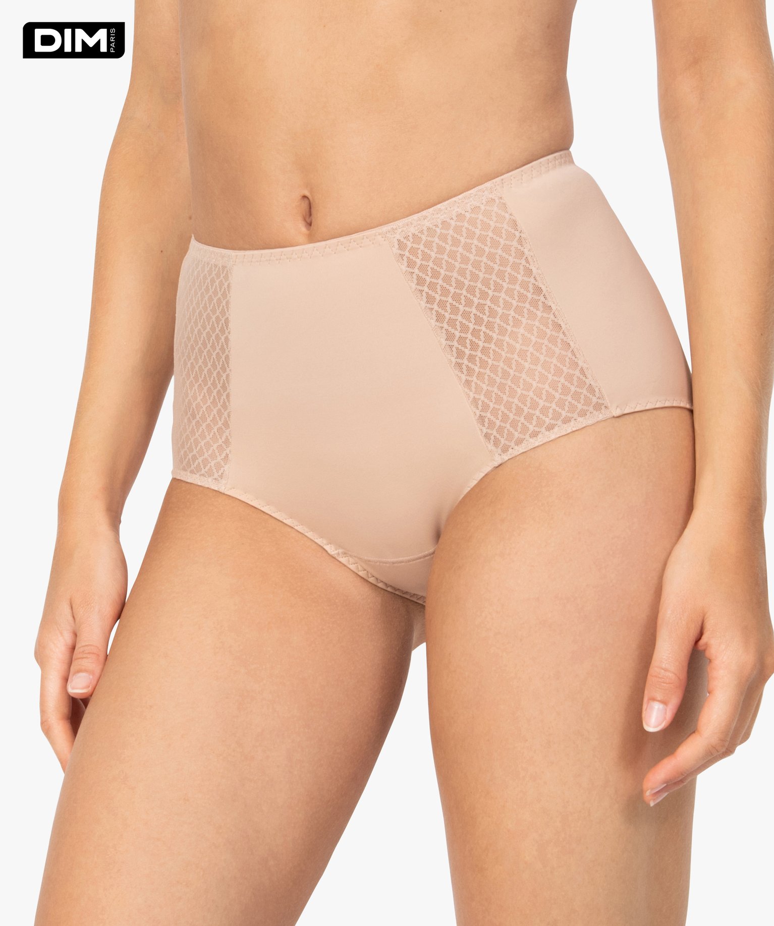 Culotte femme taille haute effet ventre plat - DIM rose | GEMO