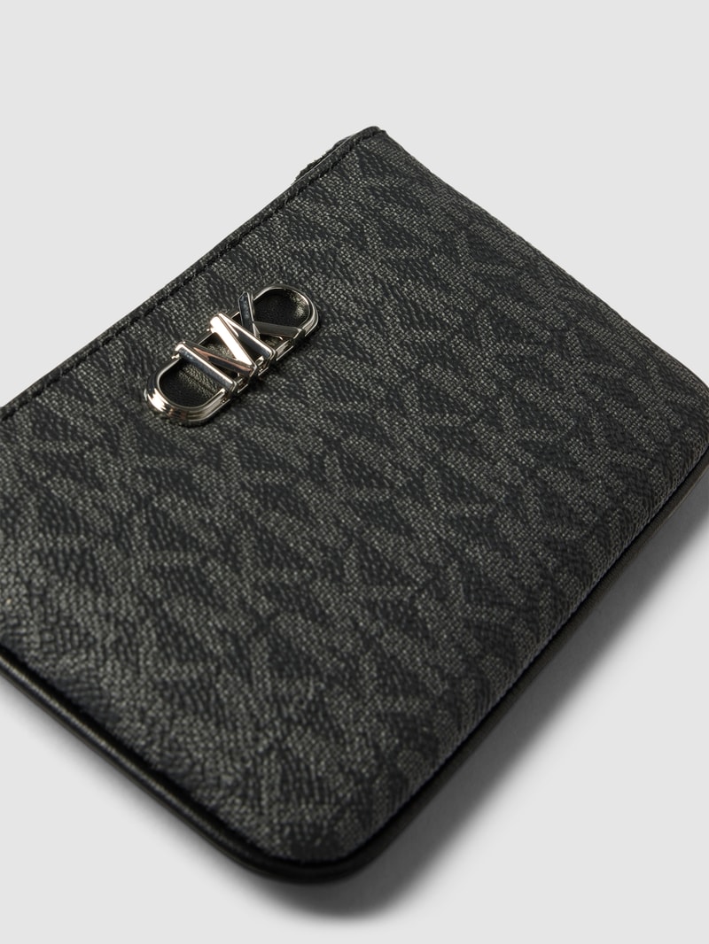 Kartenetui mit Label-Applikation Modell 'KEY CARD HOLDER' in schwarz