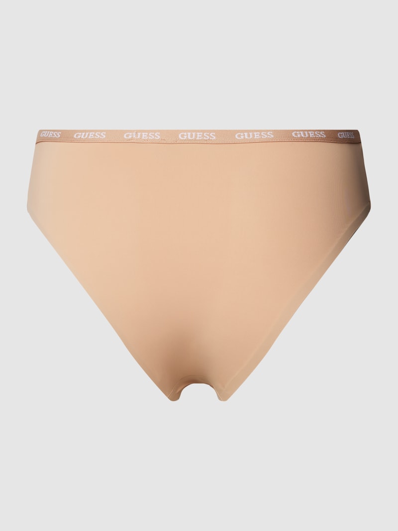 Slip mit elastischem Logo-Bund Modell 'DARCEY BRIEF' in beige