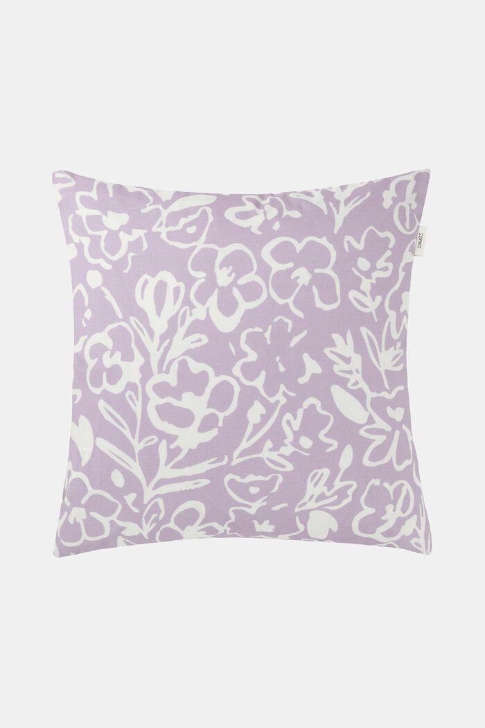 Kissenhülle mit floralem Druckmotiv