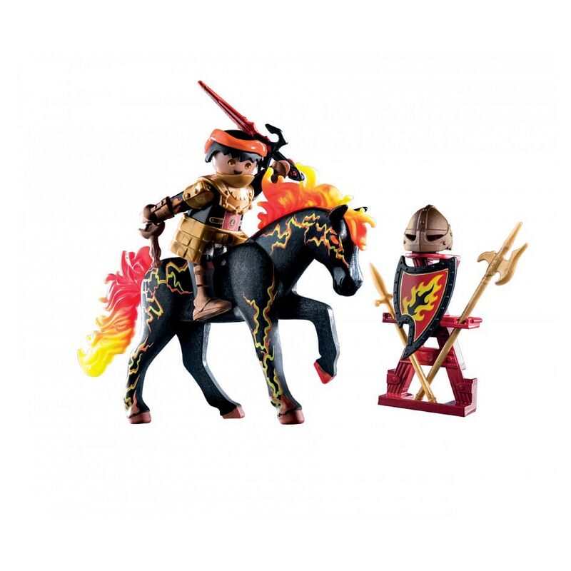 71213 Burnham raider cheval feu Playmobil Novelmore