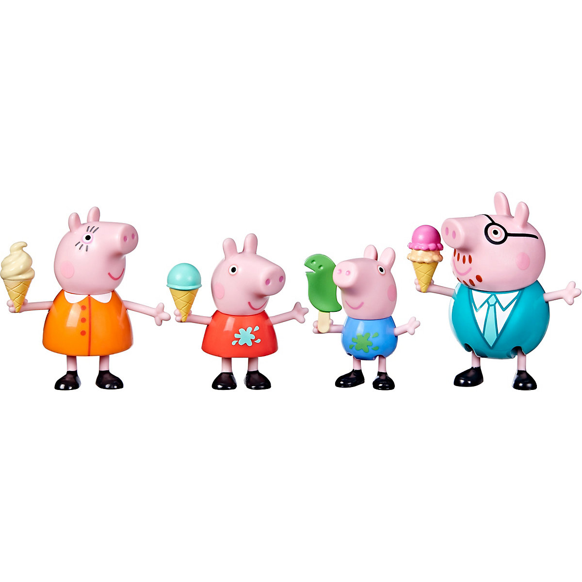Peppa Pig Peppa’s Adventures Familienfiguren 4er-Pack Sortiment, ab 3 Jahren