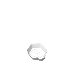Feldherr Token-Tray: SHELL Mini - Weiß