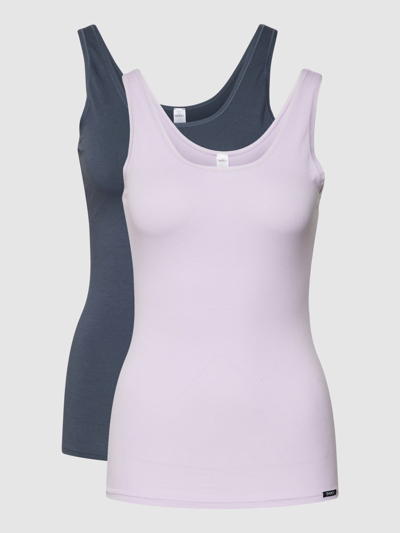 Tanktop im 2er-Pack in flieder