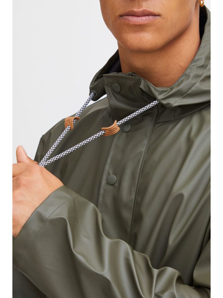 North Bend Regenjacke NBTorsten 191562MMM Sportliche Regenjacke mit Kapuze in Grün günstig kaufen