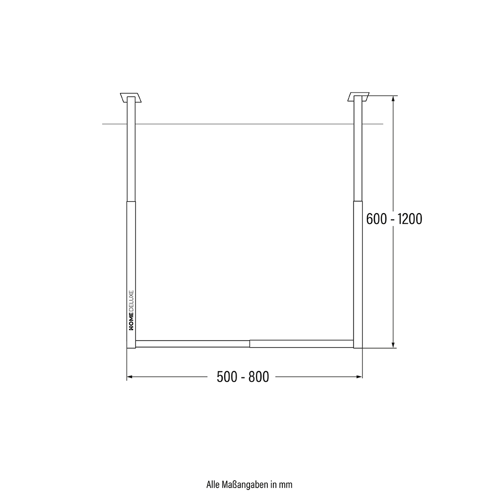 Home Deluxe Garderobenleiste SWAY