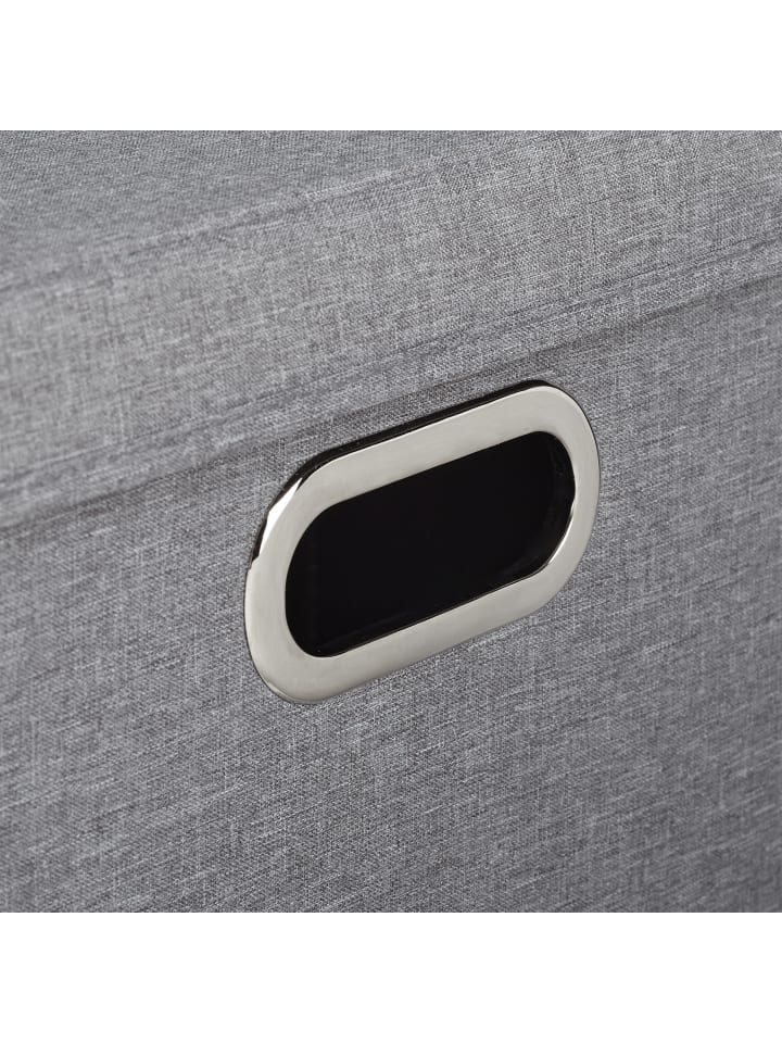 relaxdays 4x Aufbewahrungsbox in Grau - (B)43 x (H)34 x (T)43 cm günstig kaufen onesize