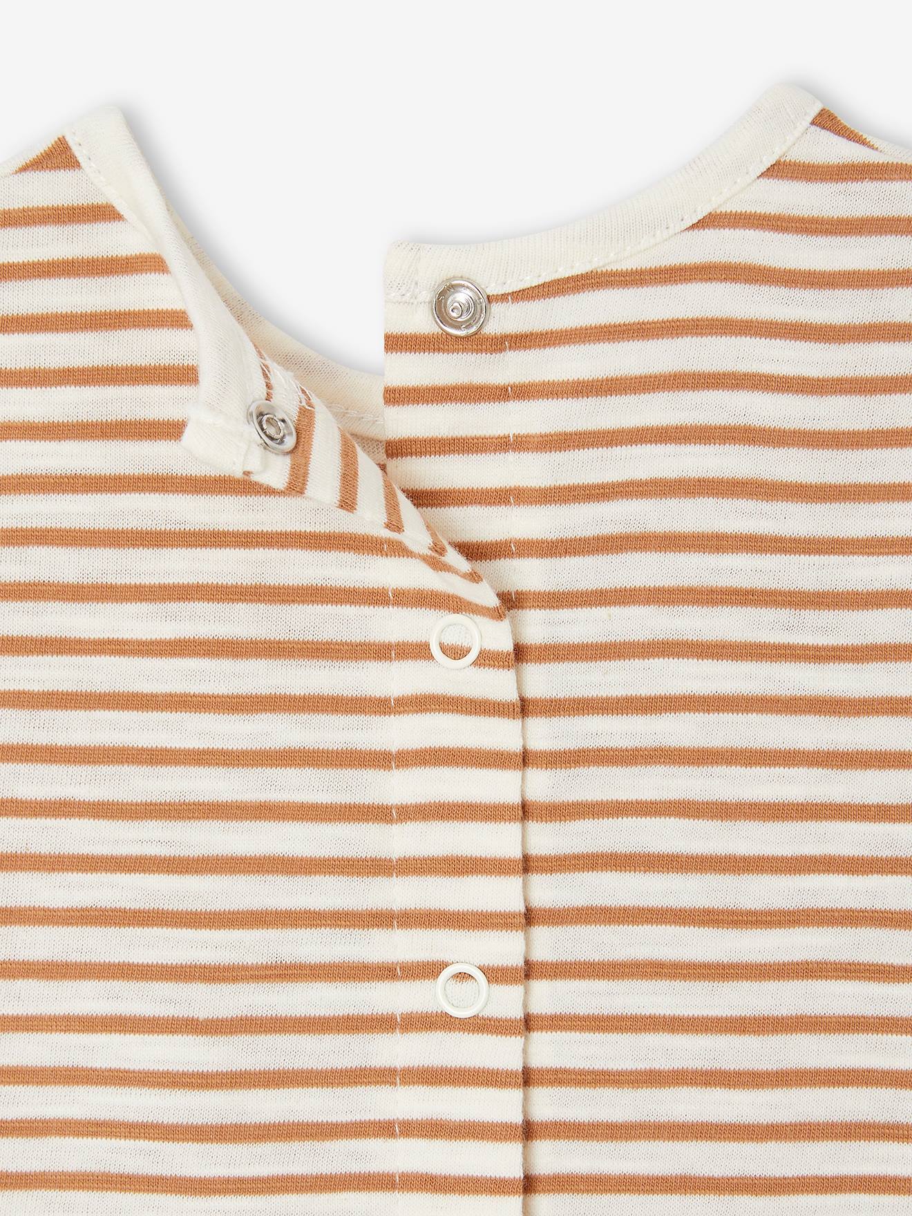 Vertbaudet Baby-Set: T-Shirt, Shorts & Sonnenhut - cappuccino
