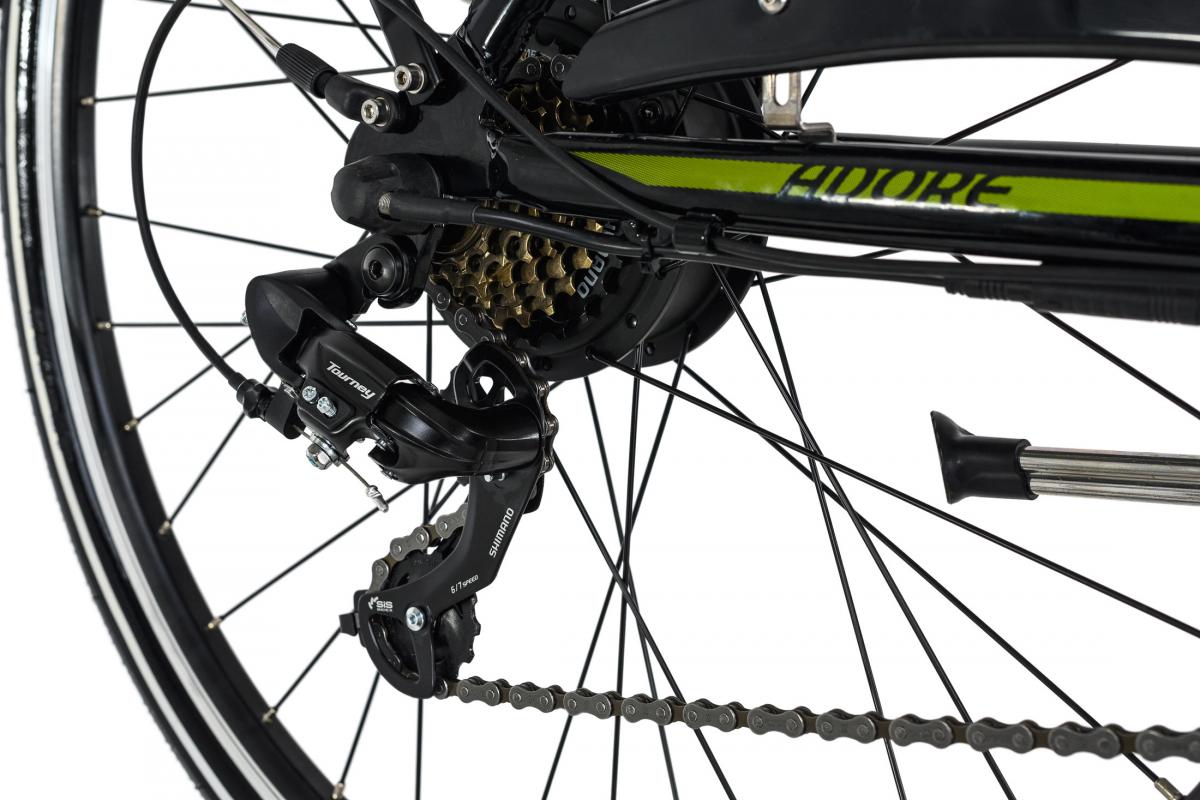 Adore Alu City Pedelec Versailles 28'' E-Bike schwarz-grün