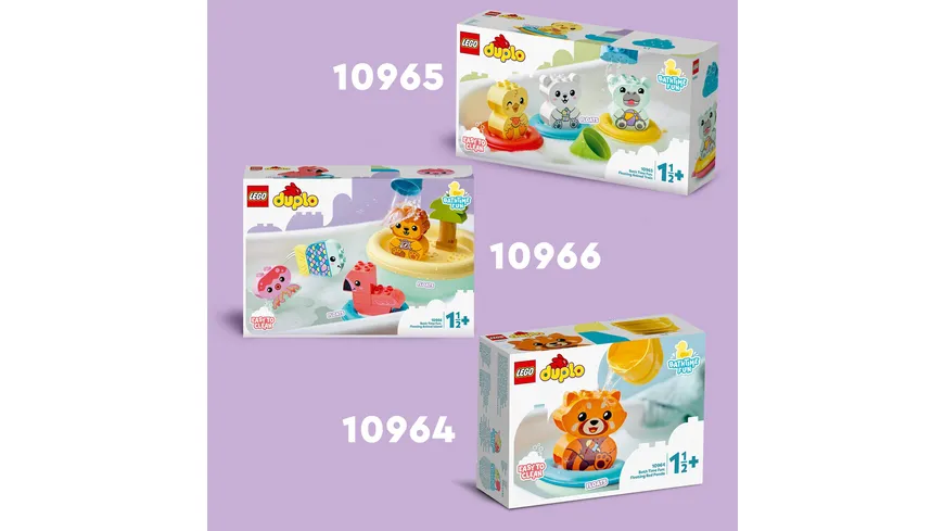 LEGO DUPLO 10965 Badewannenspaß: Schwimmender Tierzug