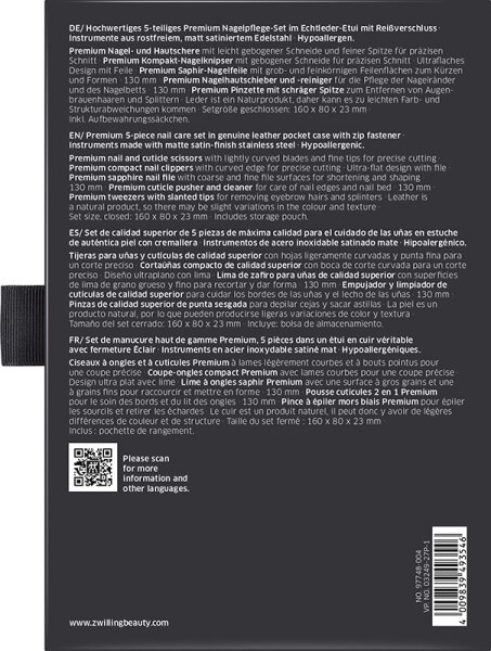 ZWILLING Beauty Premium Nagelpflege-Set - black Maniküre-Set