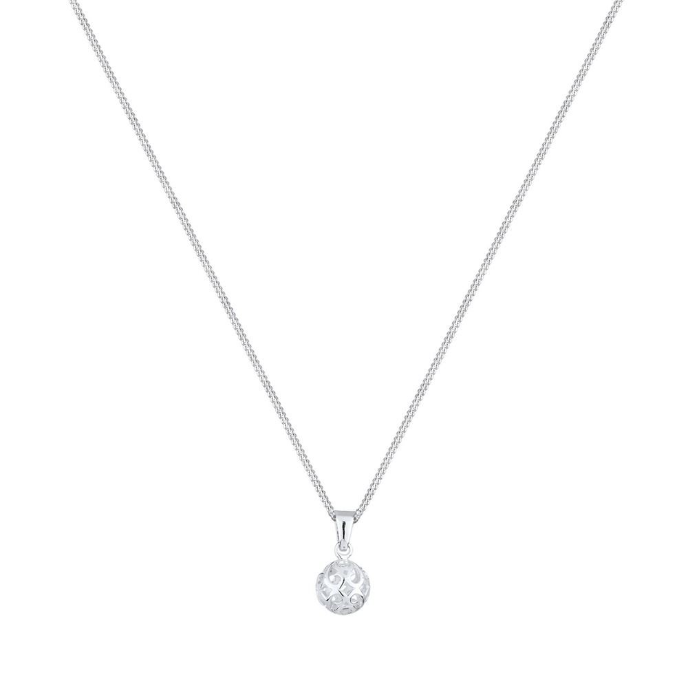 Elli Elli Collier Femme Ornement de Boule Ludique en Argent Sterling 925 Bijoux