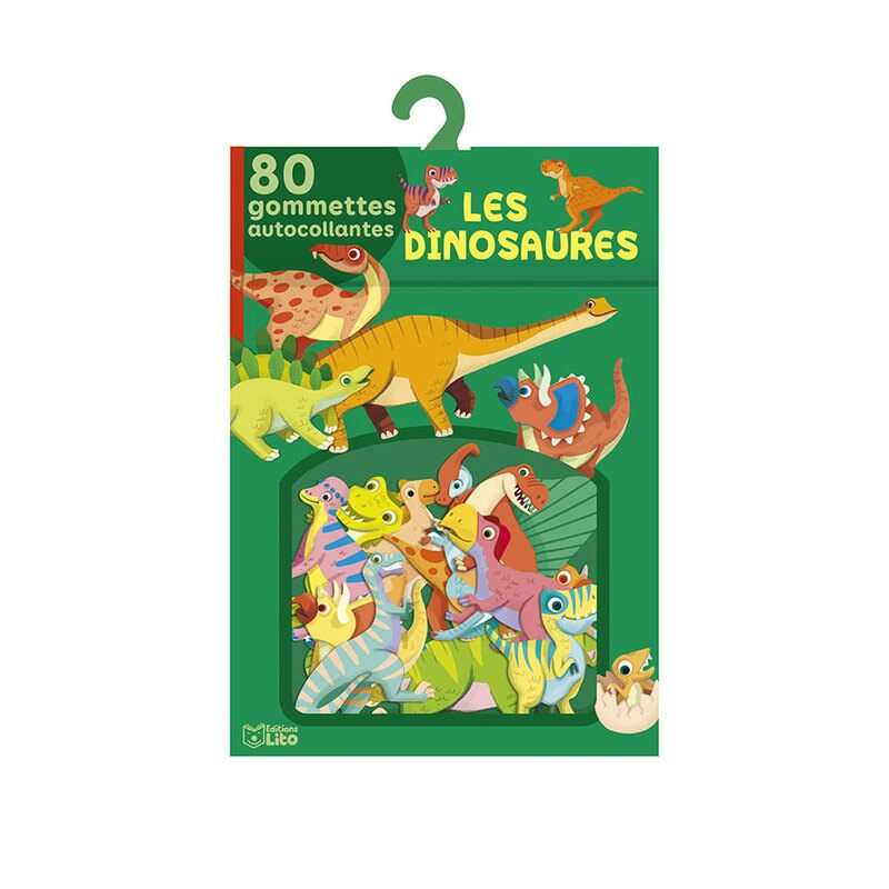 80 gommettes les dinosaures - Lito