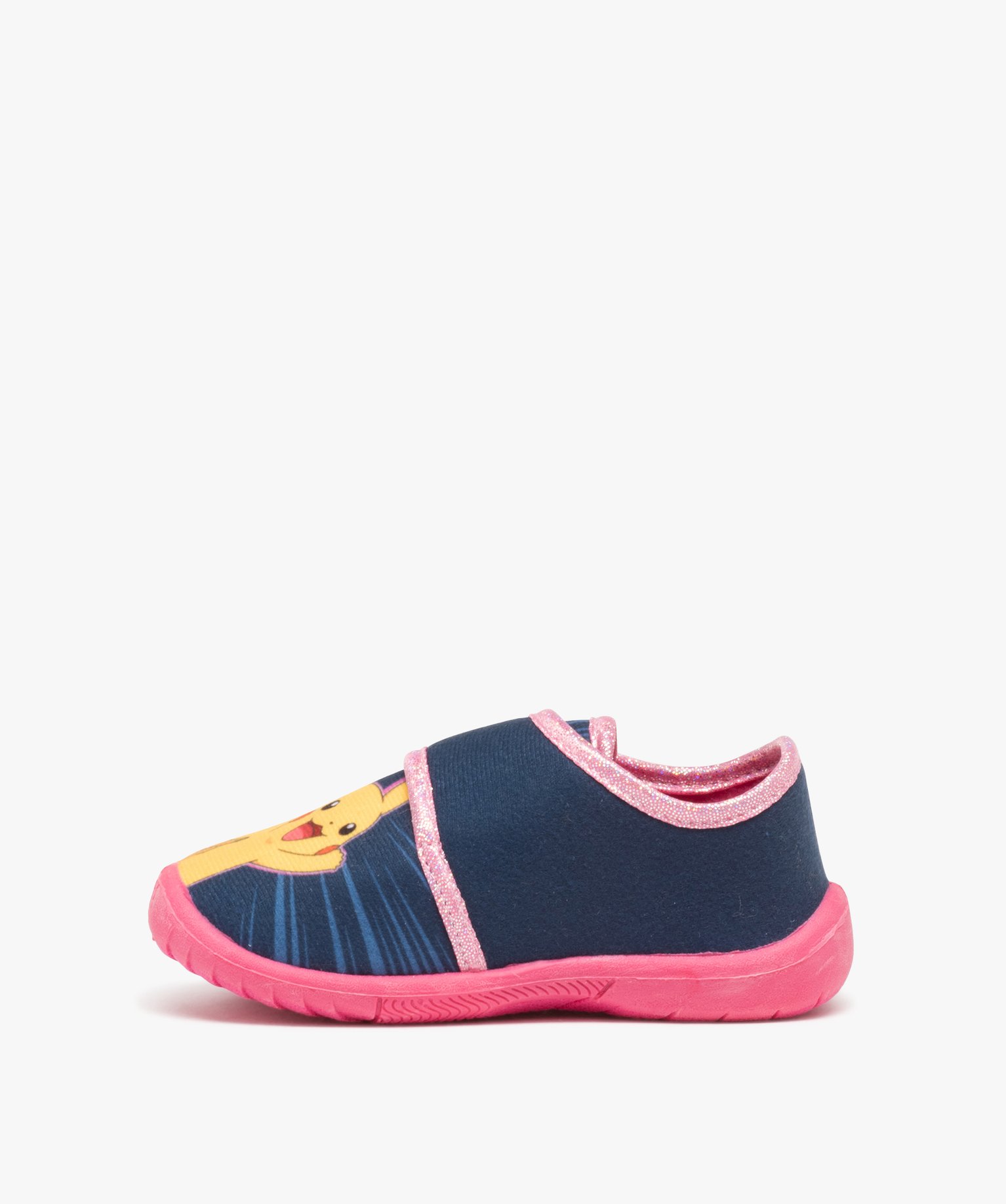 Chaussons fille bottillons à scratch Pikachu - Pokemon bleu | GEMO