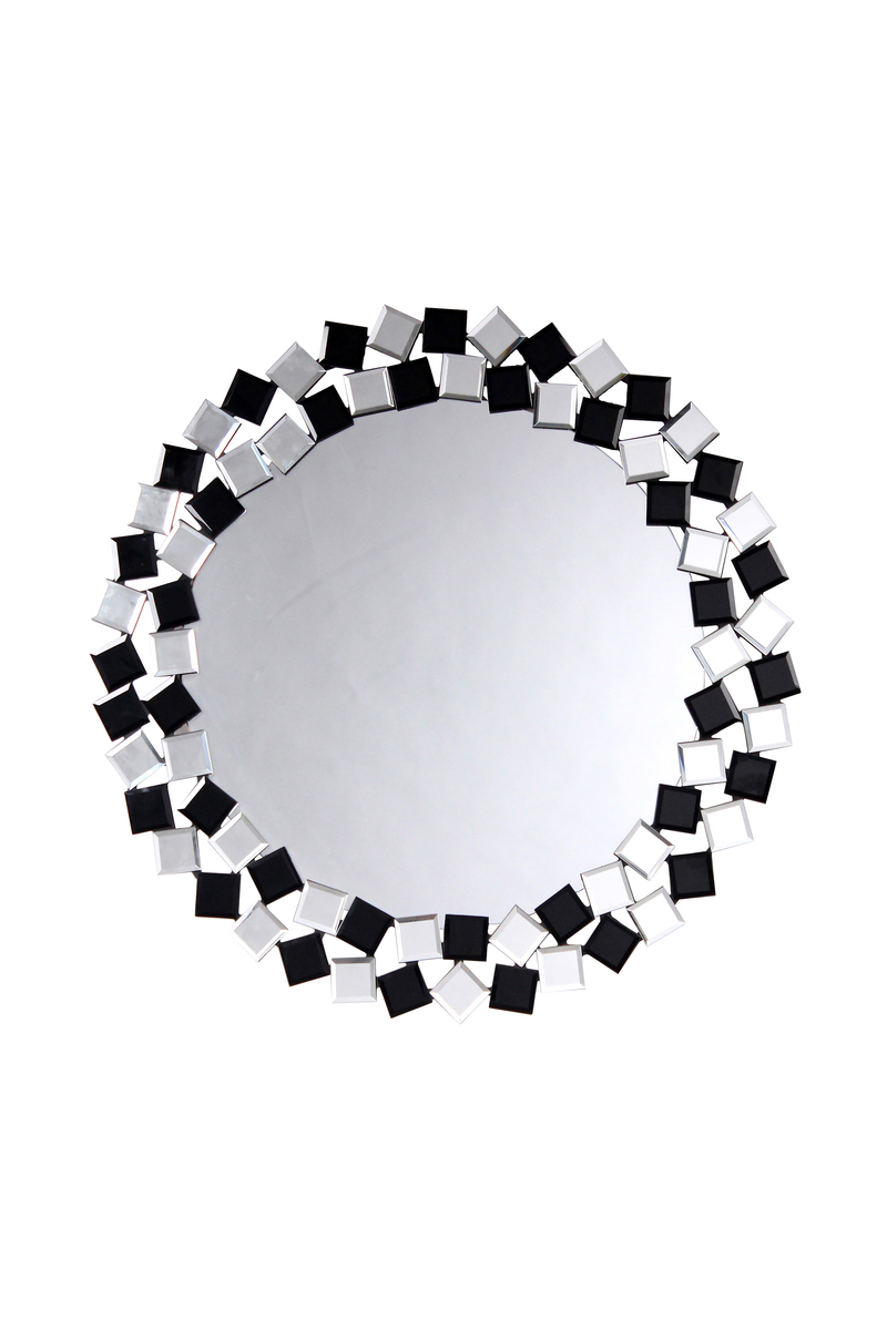 Kayoom Wandspiegel Mosaic 1825 Silber / Schwarz