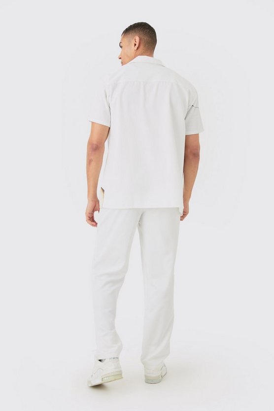 Weiches Oversize Twill Ombre Hemd & Hose