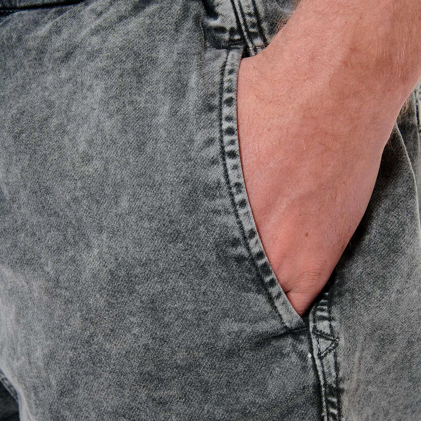 EVAN   Short gris homme