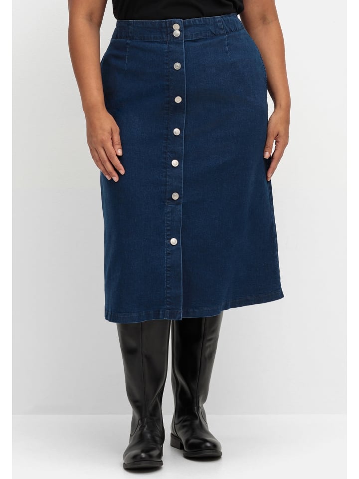 sheego Jeansrock in blue Denim günstig kaufen