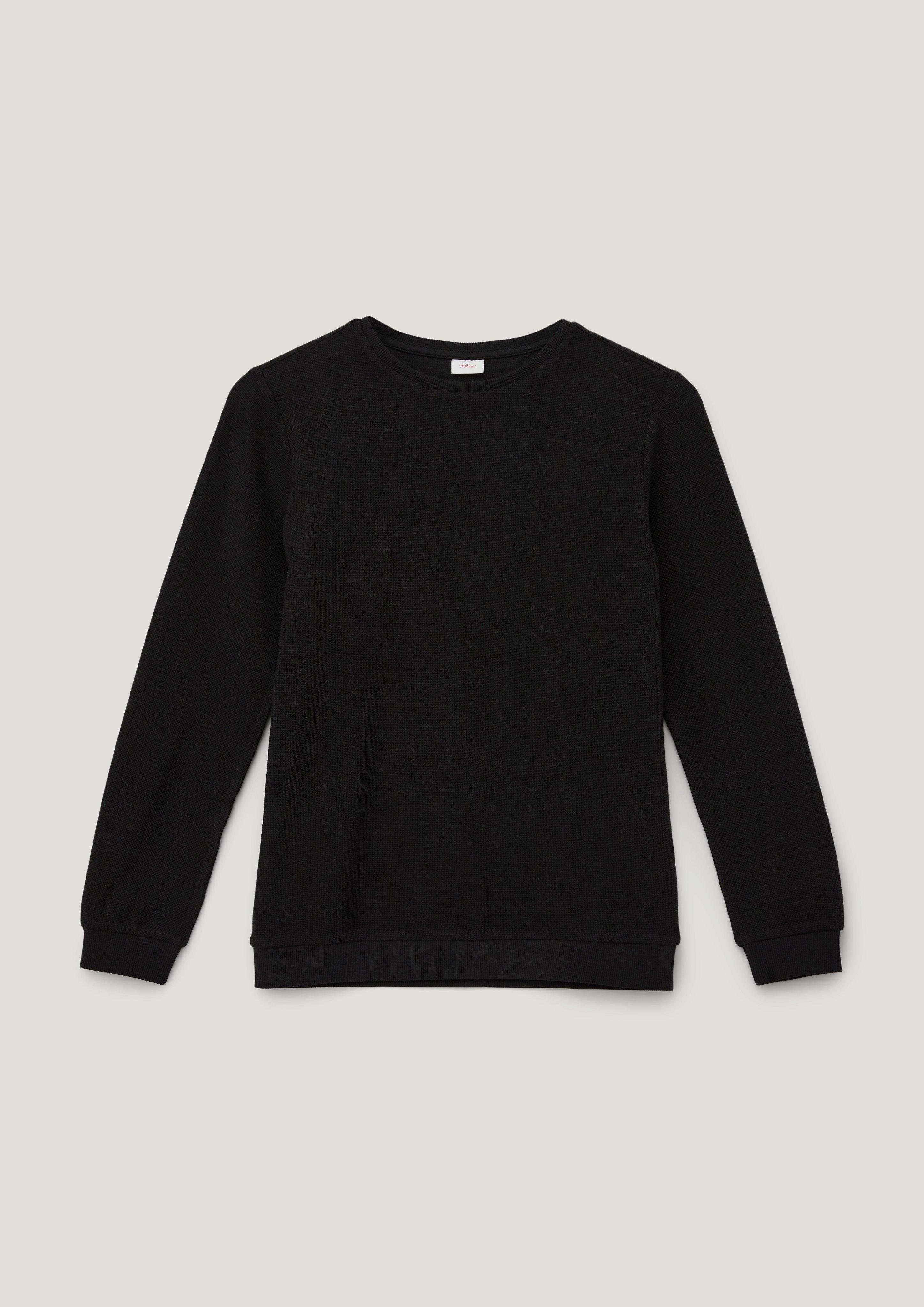 Longsleeve mit Waffelpiqué-Struktur  2134022-9999