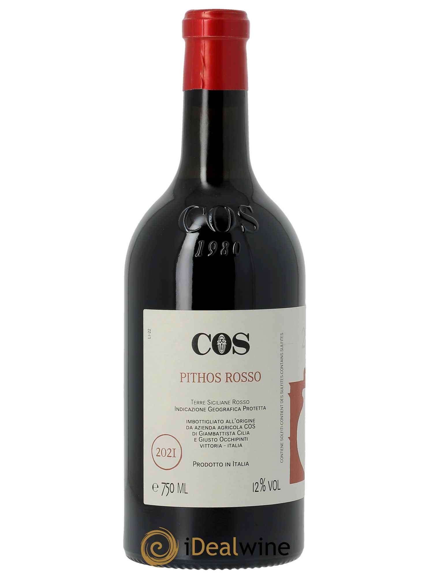 Vittoria Rosso DOC Azienda Agricola Cos Pithos  2021 - Lot de 1 Bouteille