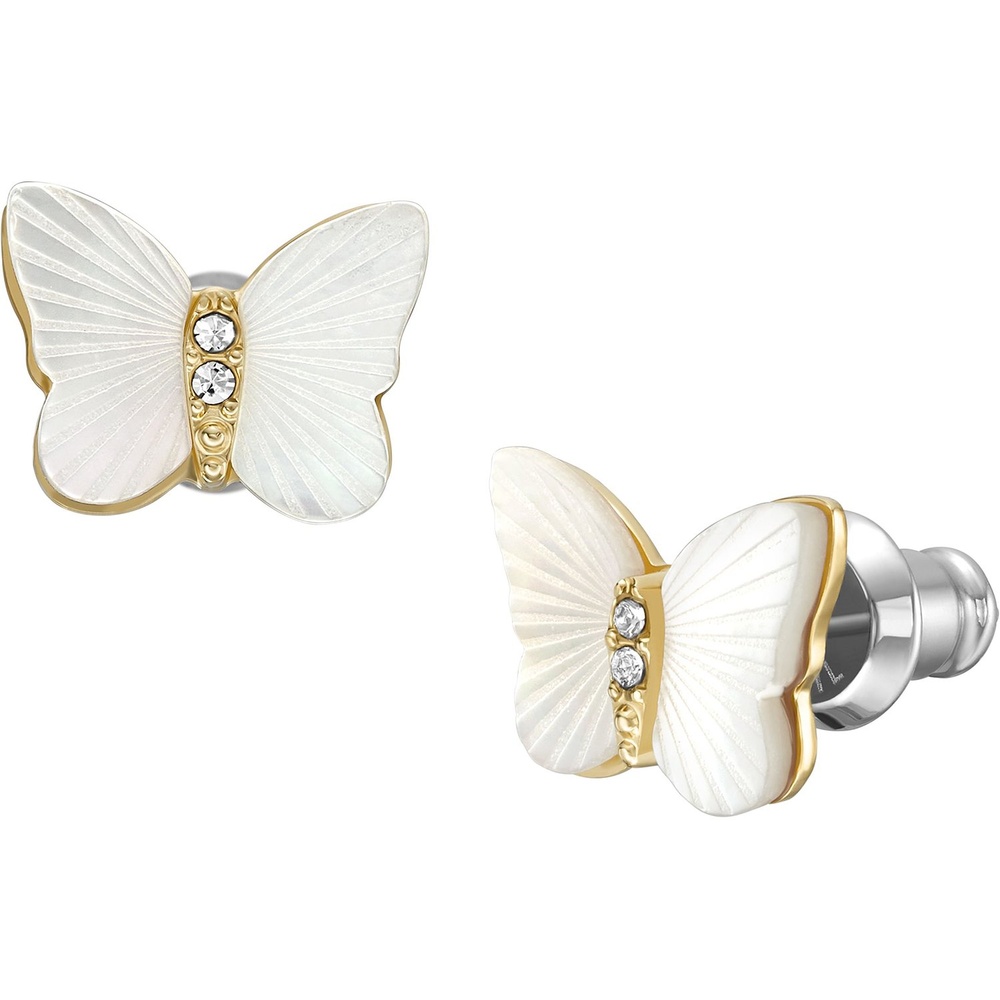 Fossil Boucles d'oreilles à fermoir à poussette Acier inoxydable Boucles d'oreilles