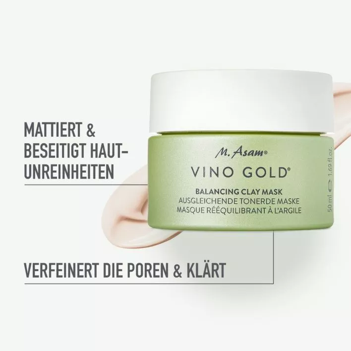 VINO GOLD Ausgleichende Tonerde Maske