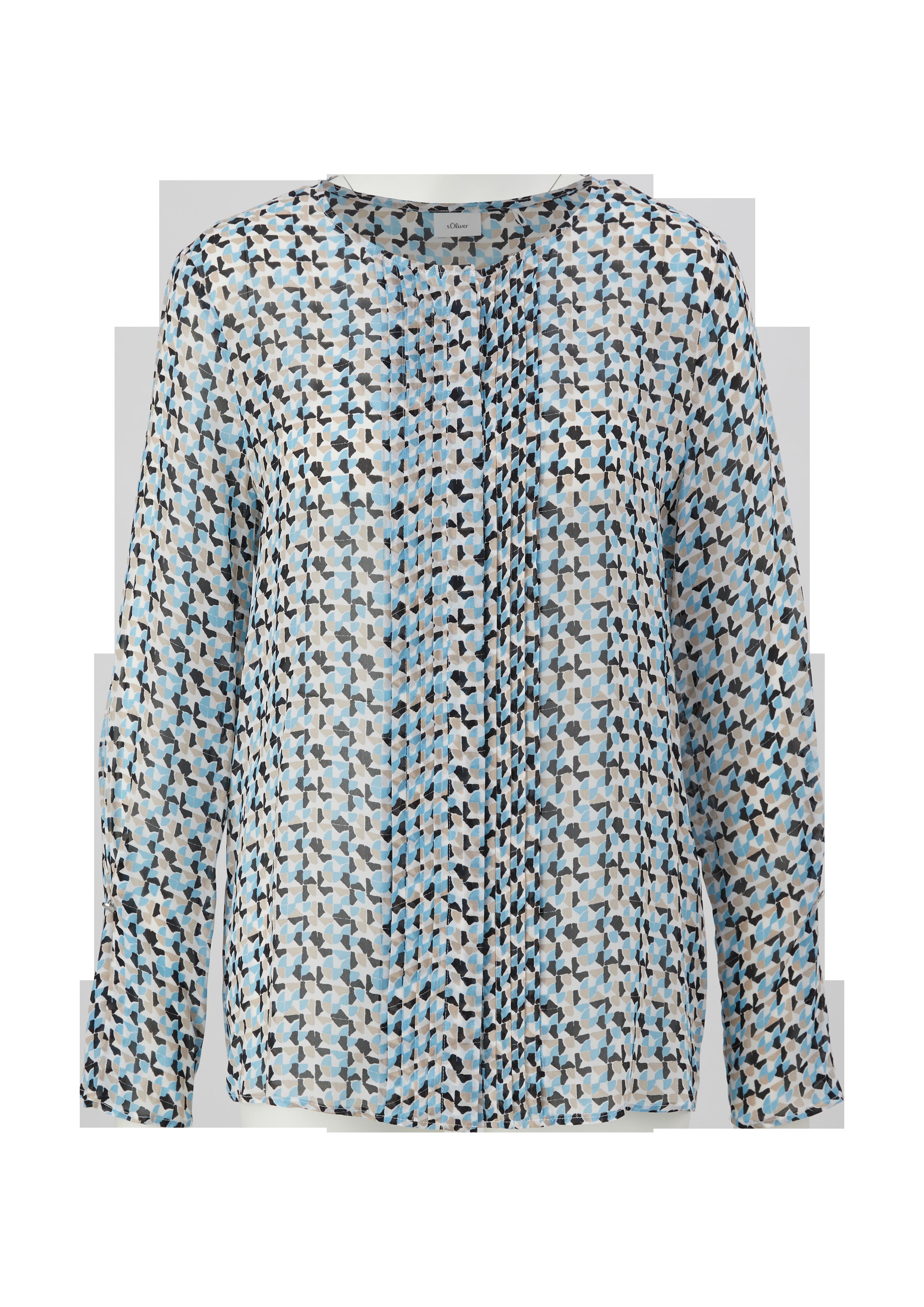 Viskosebluse mit Pintucks  2125436-02A0