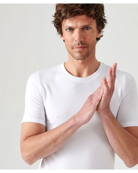 Tee-shirt double face col rond Thermolactyl