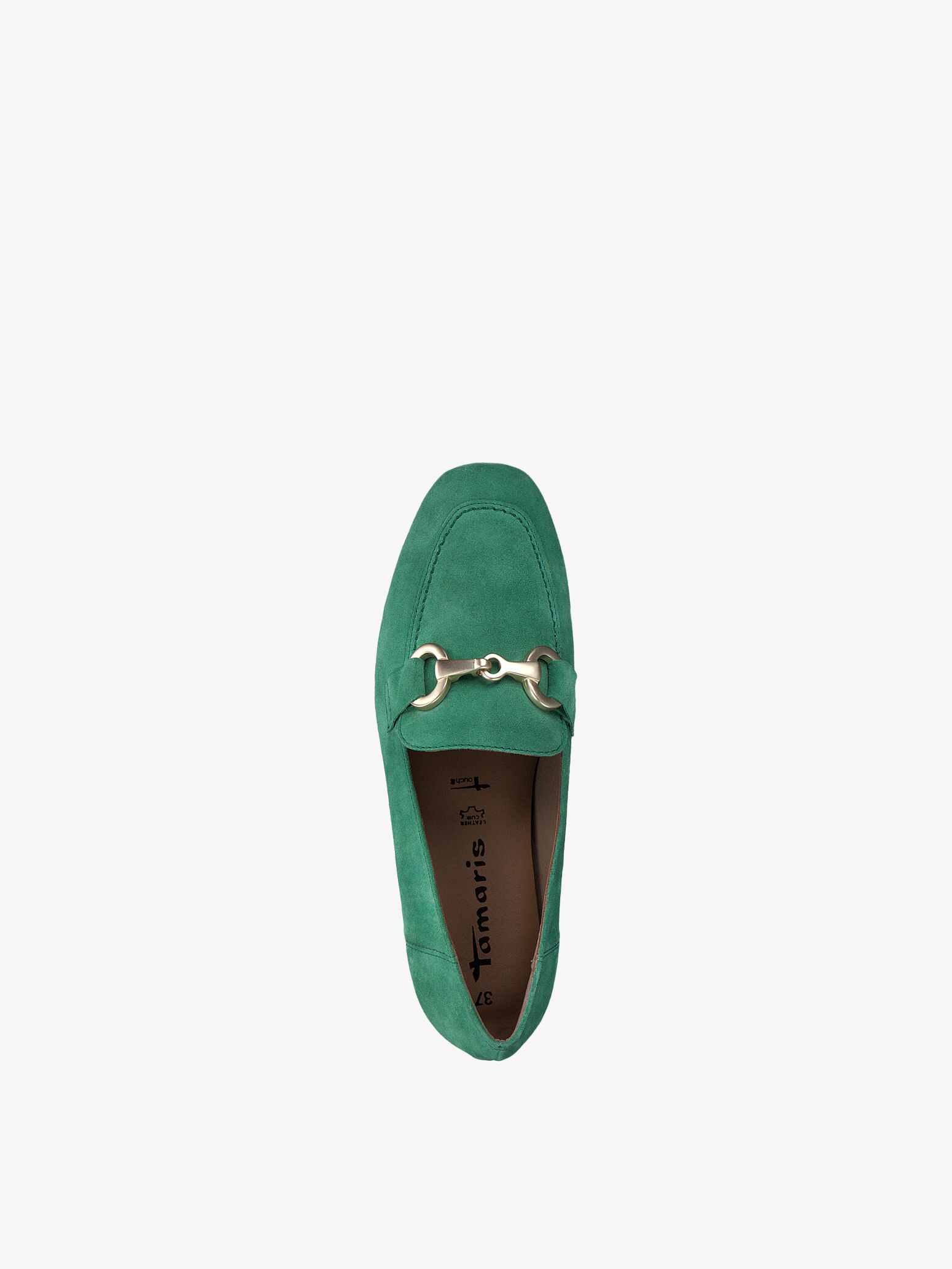 Slipper en cuir - vert
