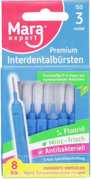 Mara Expert ISO 3 Premium Interdentalbürsten blau