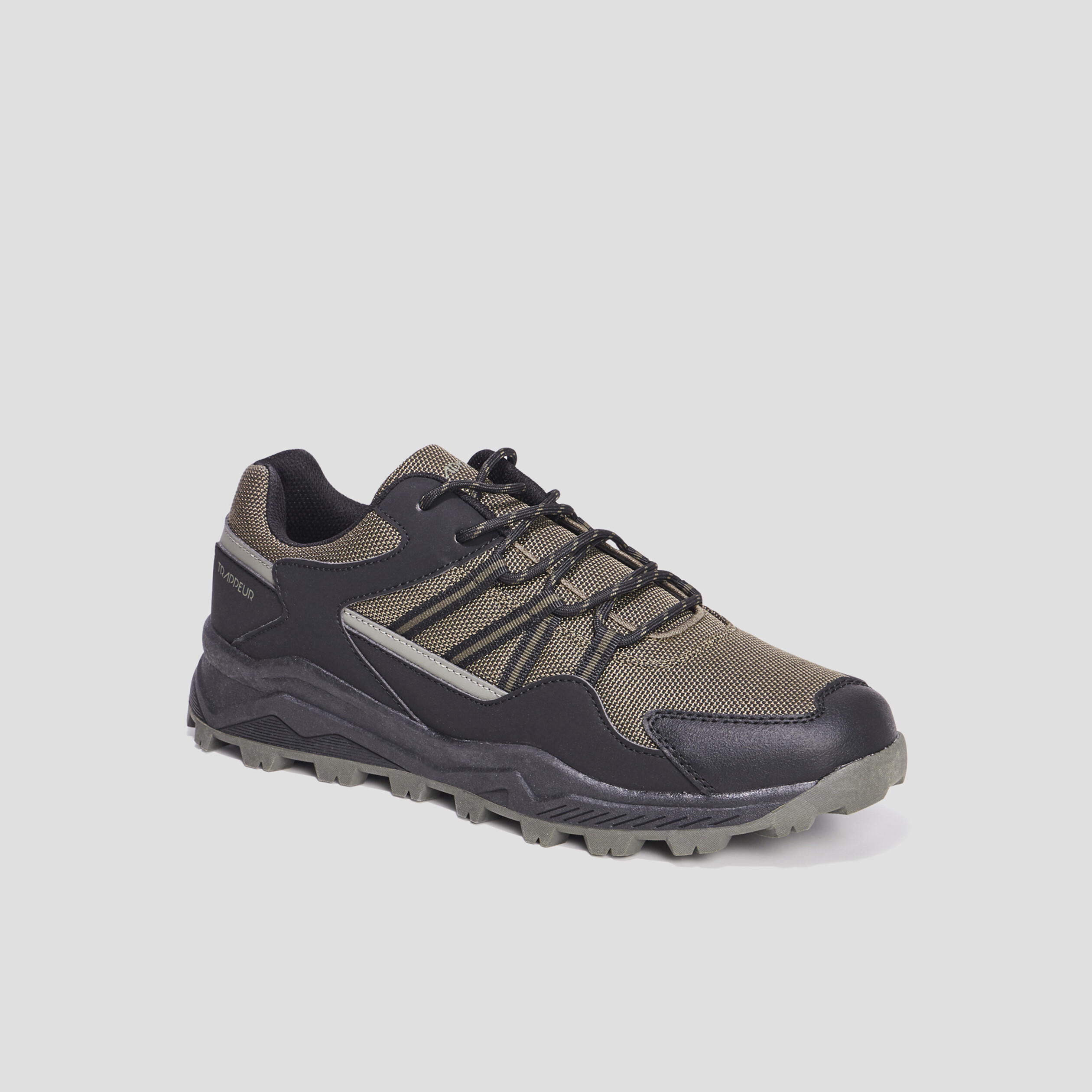Baskets running Trappeur Ramon vert kaki homme | La Halle