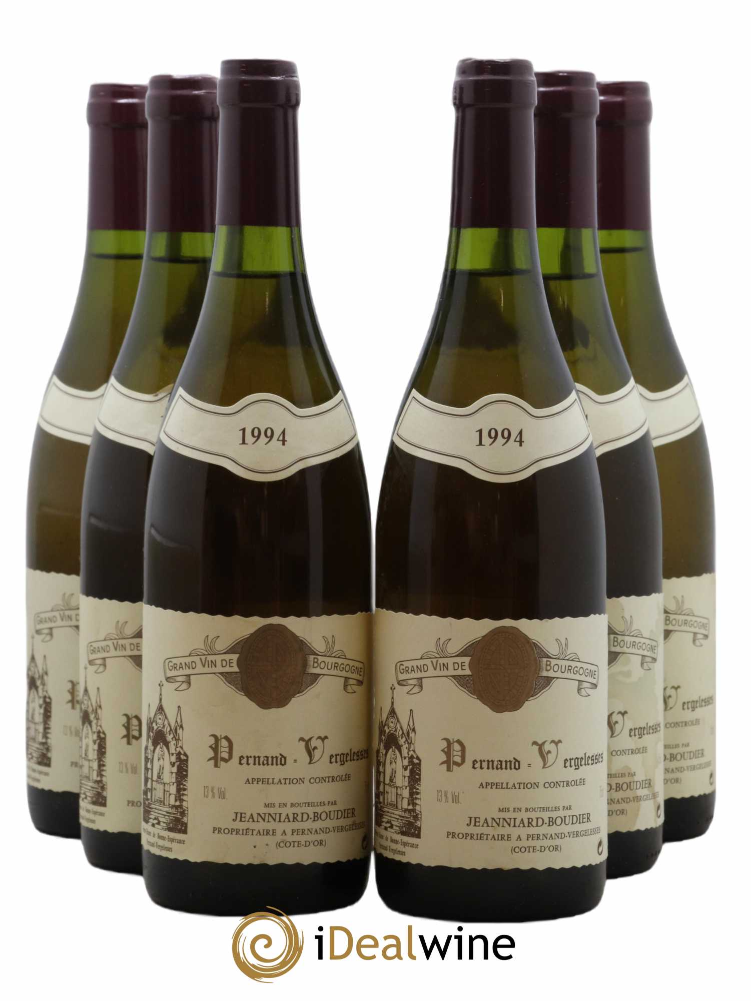 Pernand-Vergelesses Domaine Jeanniard Boudier 1994 - Lot de 6 Bouteilles