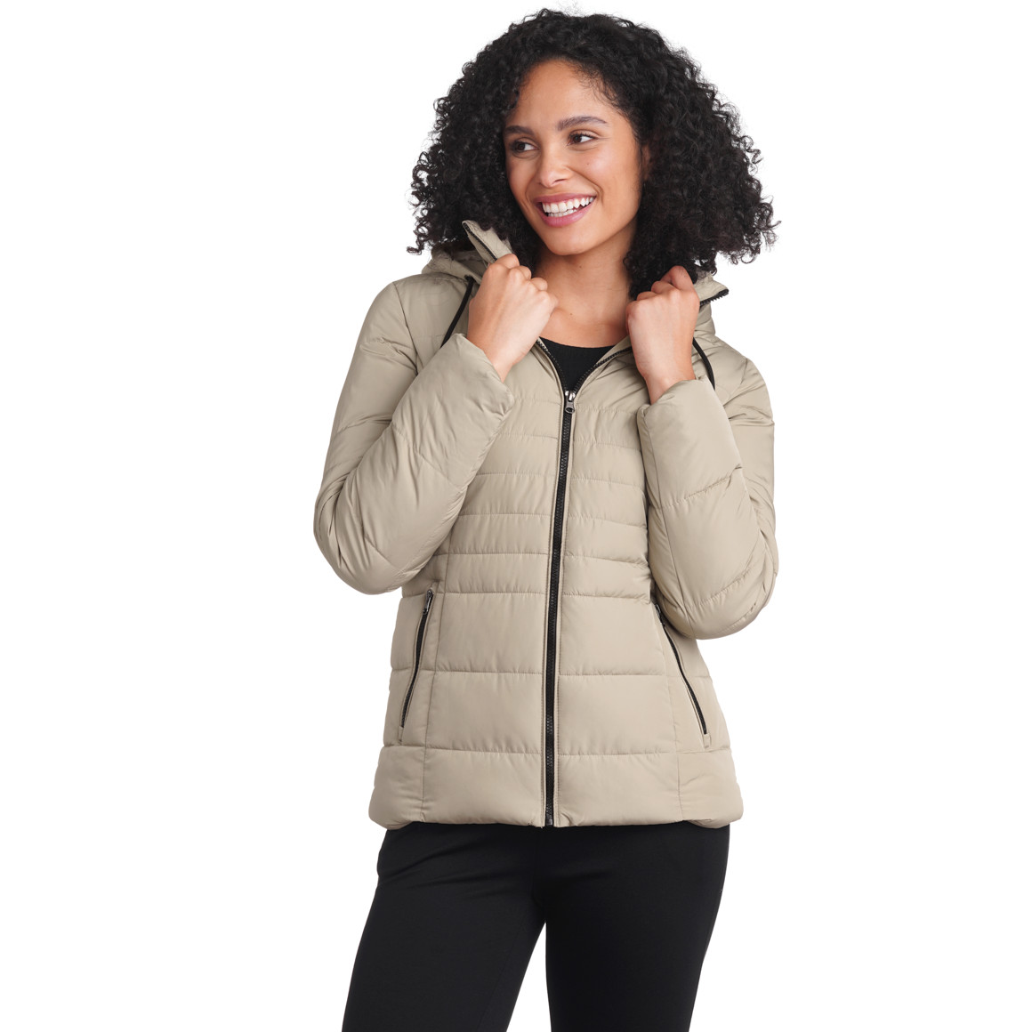 Damen Steppjacke mit Kapuze
