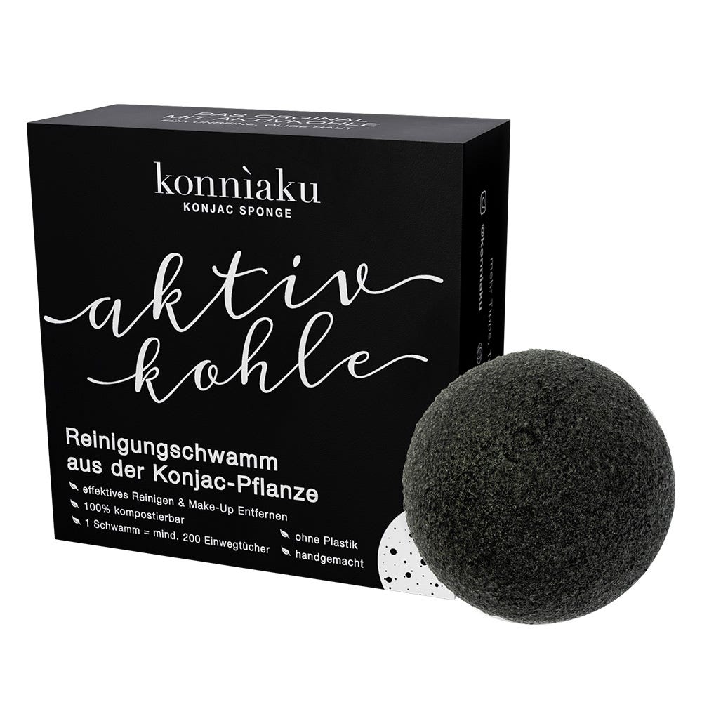 konnìaku Sponge Aktivkohle