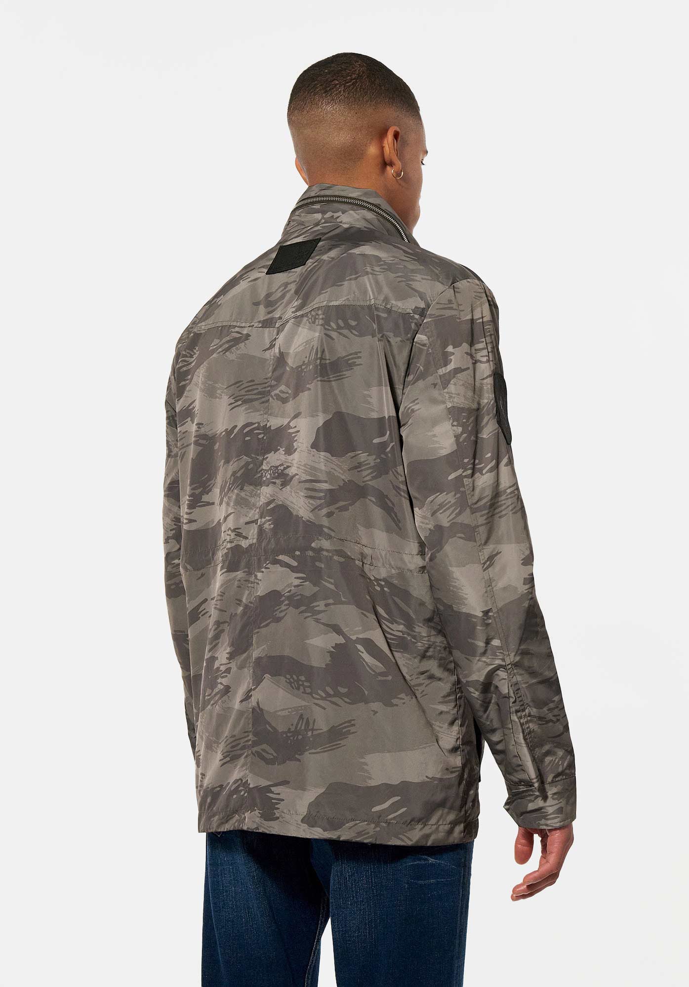 VITOR  Veste camouflage kaki Homme en 100% polyester recylé