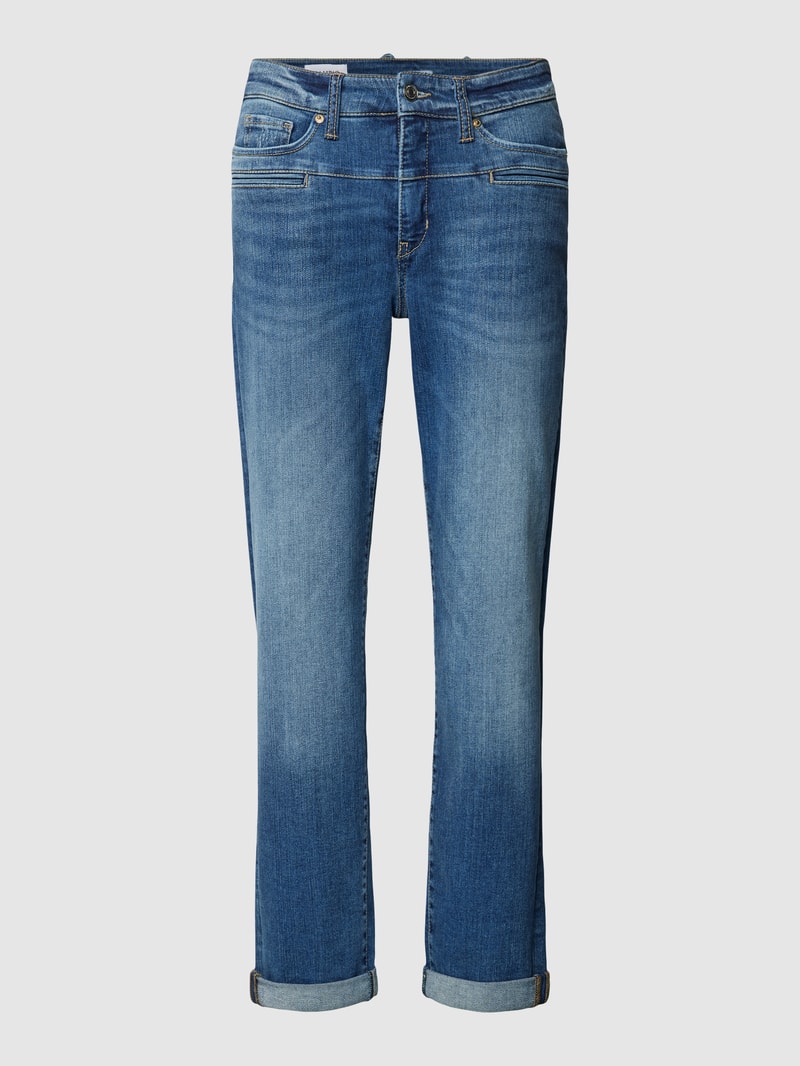 Jeans mit Paspeltaschen Modell 'PEARLIE' in blau