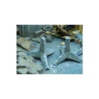 1:35 Panzersperre Betonigel, 3x