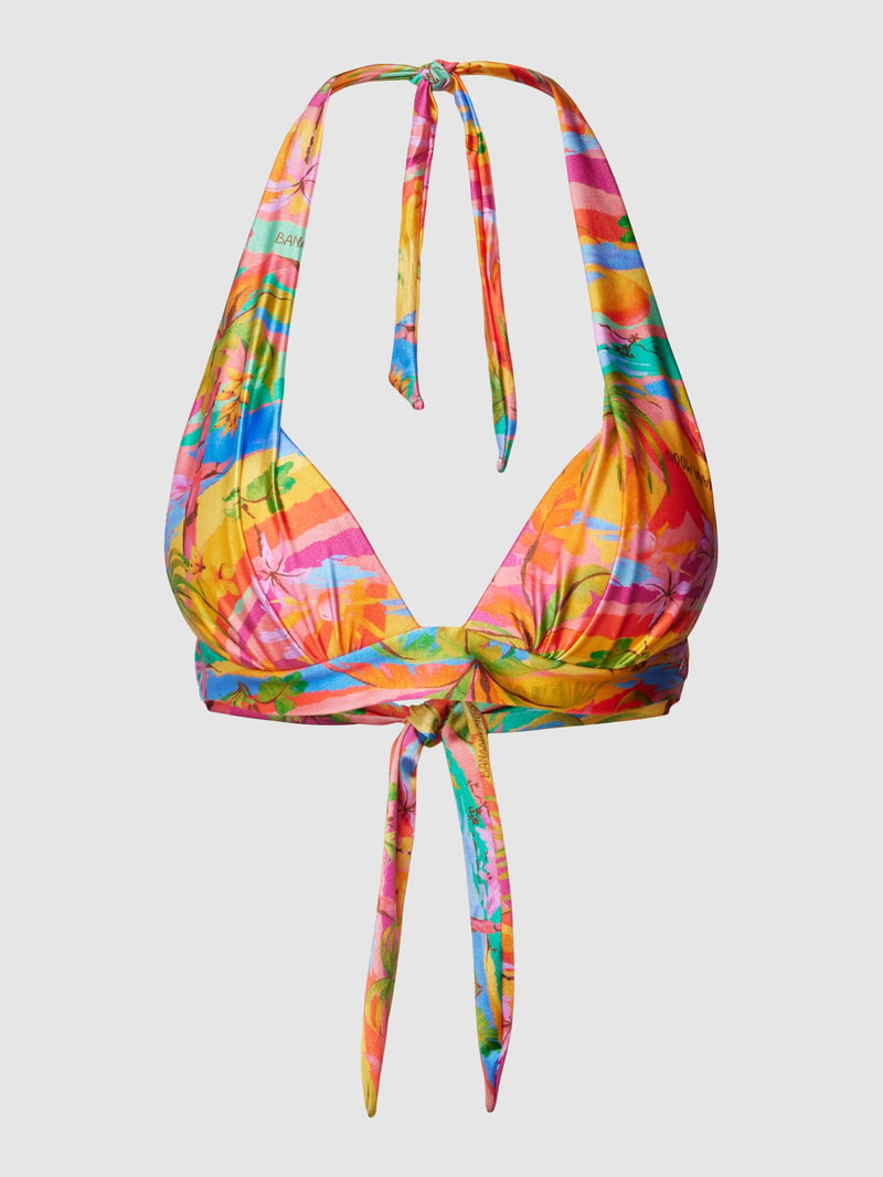 Bikini-Oberteil mit Allover-Print Modell 'MAHO' in pink