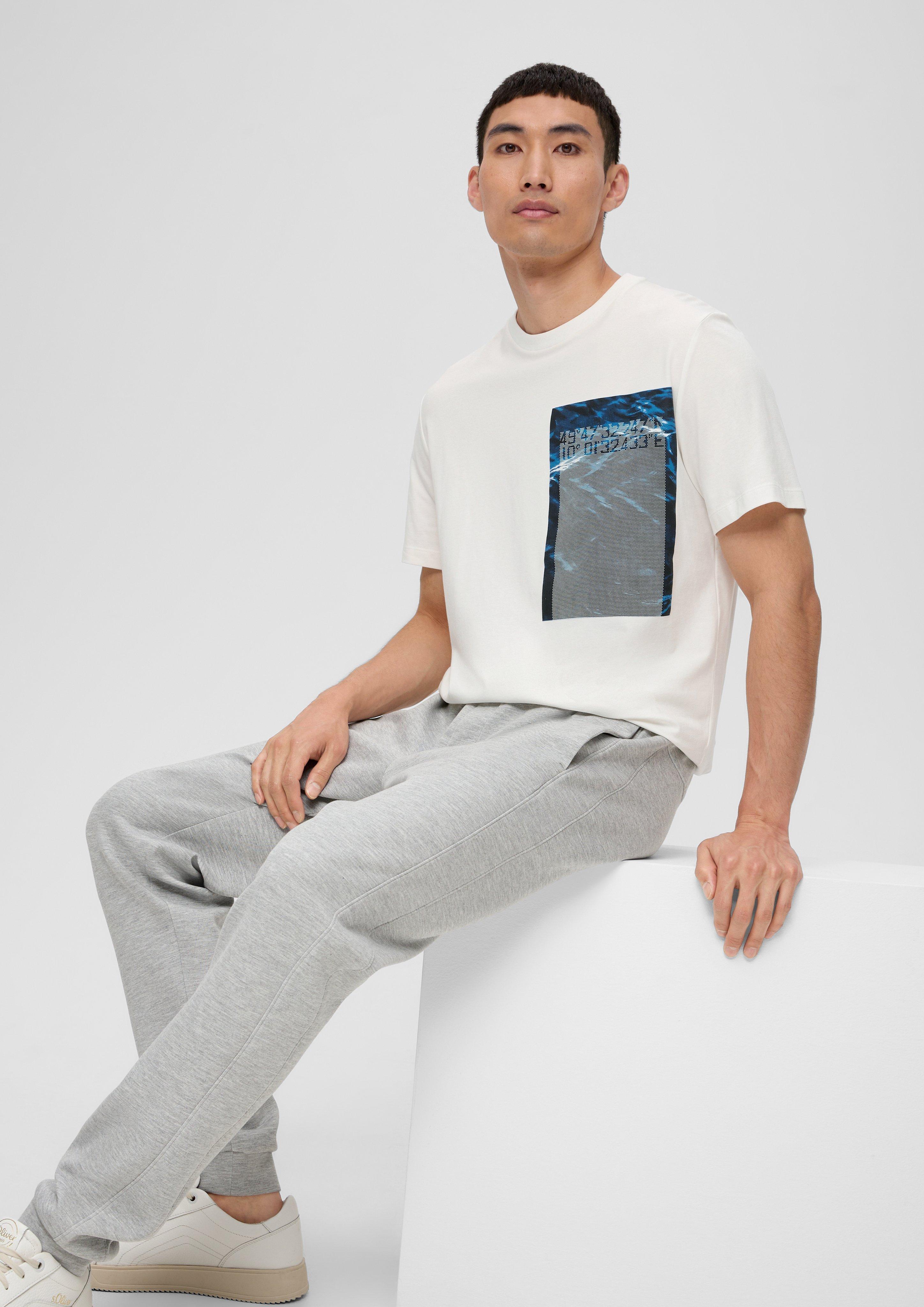 Printshirt aus Baumwollstretch  2135691-01D1