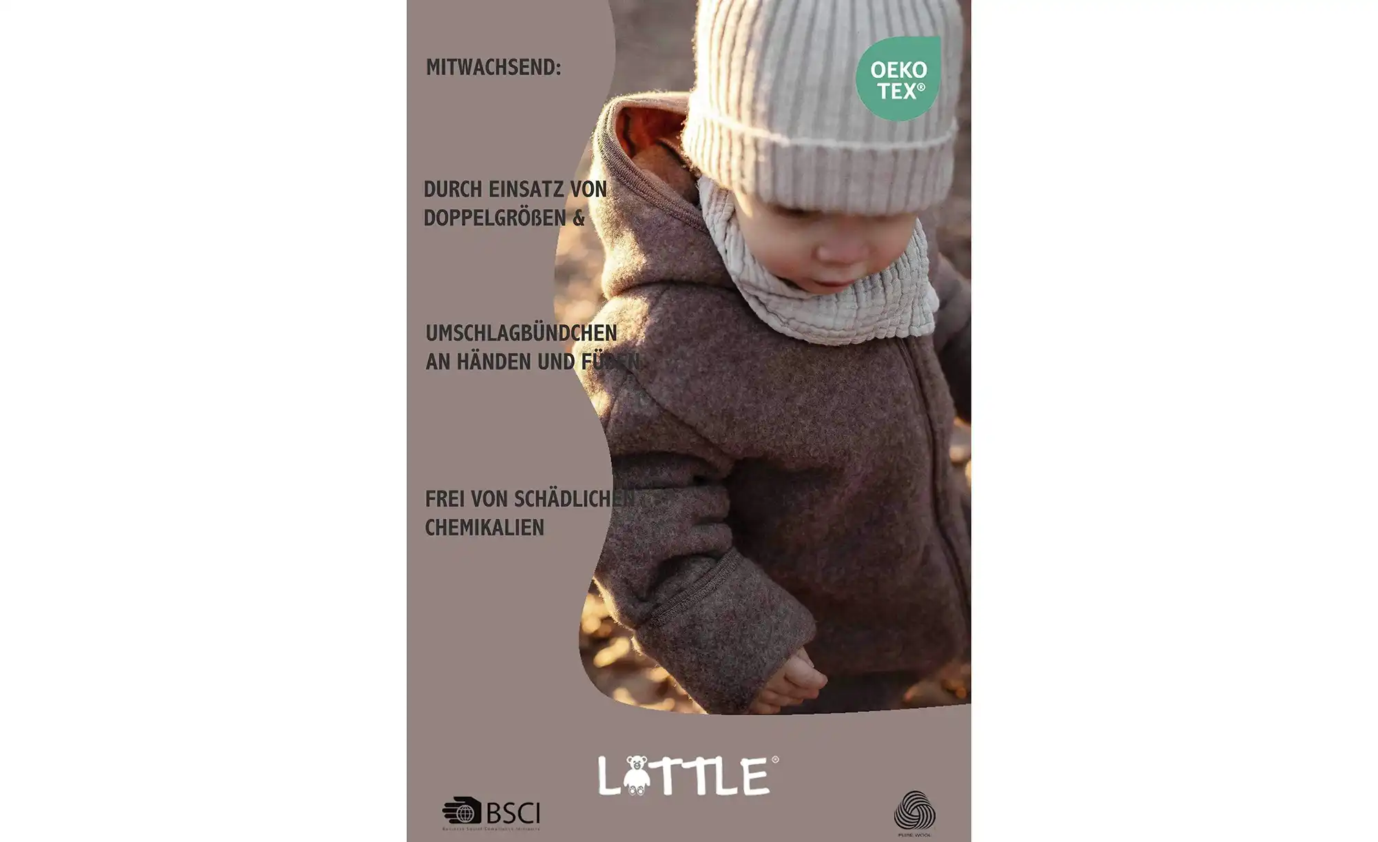 Merino Wollfleece Baby Overall Wollwalk