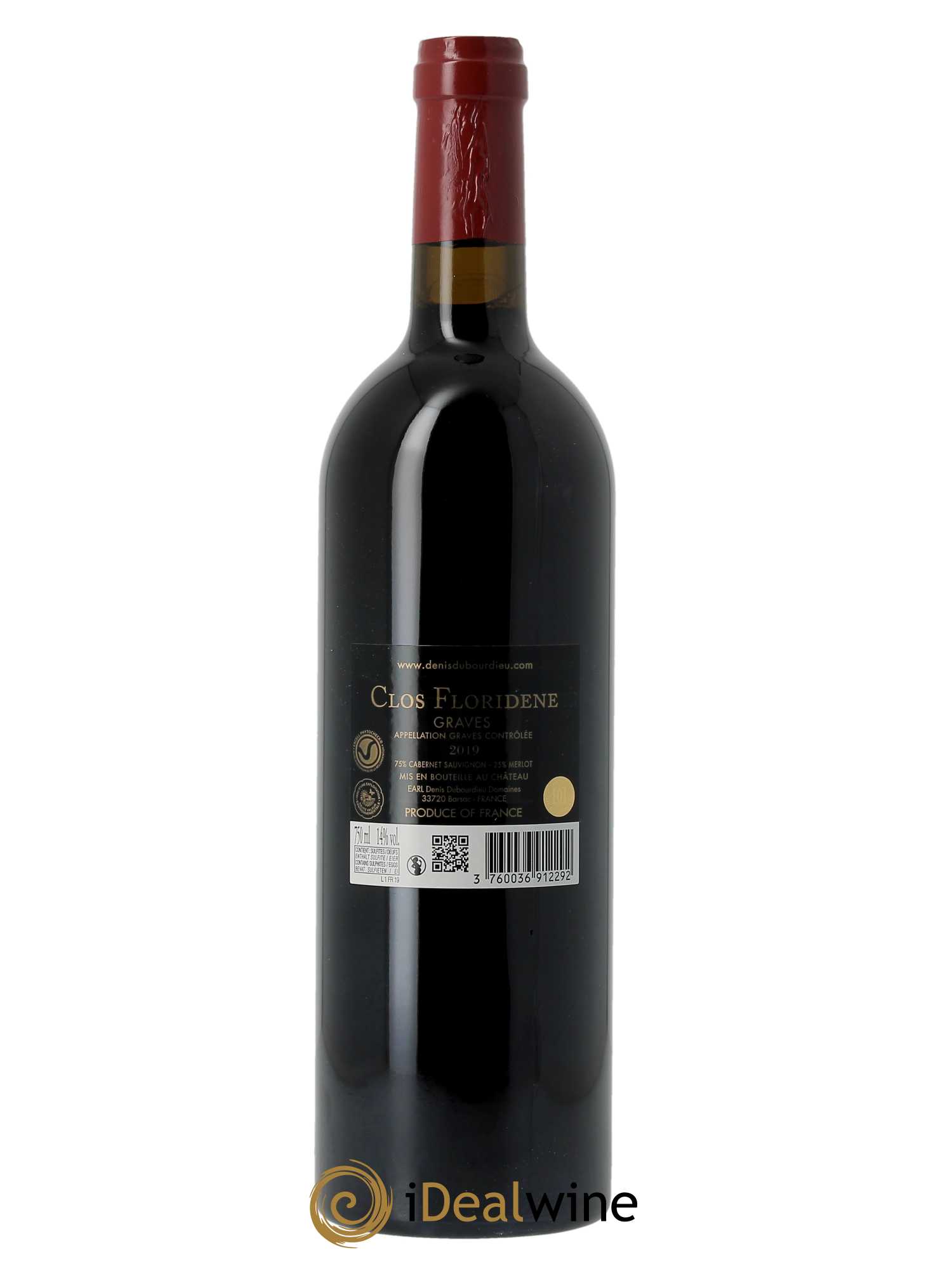 Clos Floridène (CBO à partir de 6 BTS) 2019 - Lot de 1 Bouteille