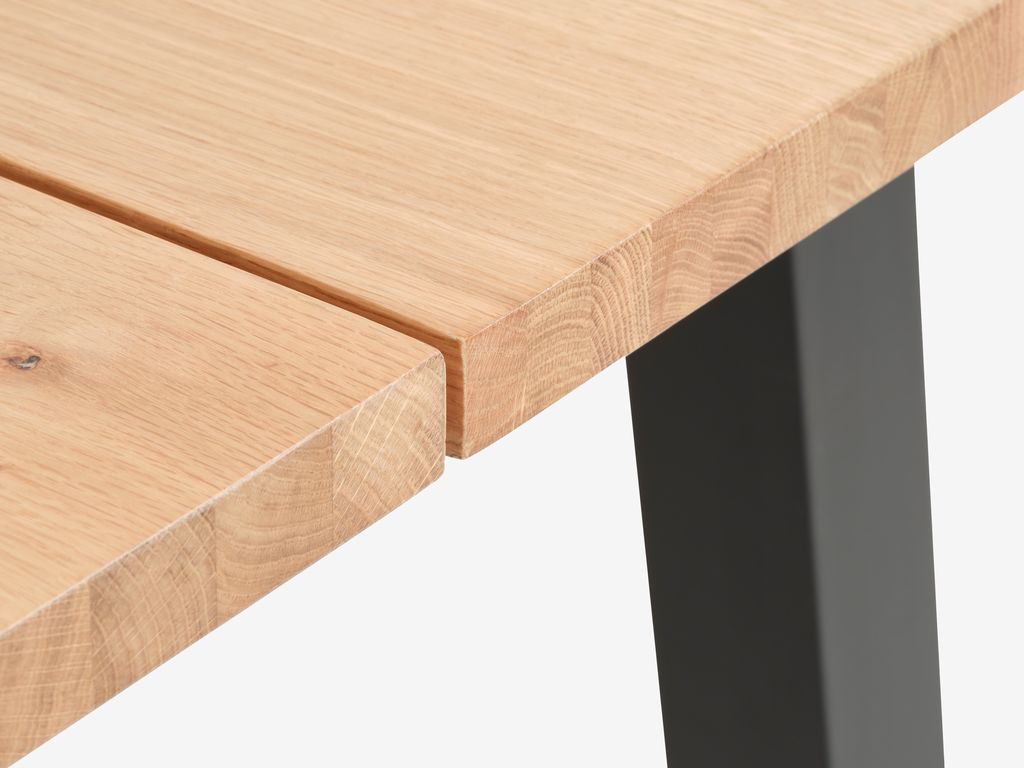 SKOVLUNDE SKOVLUNDE mesa de jantar 90x160 carvalho natural/preto