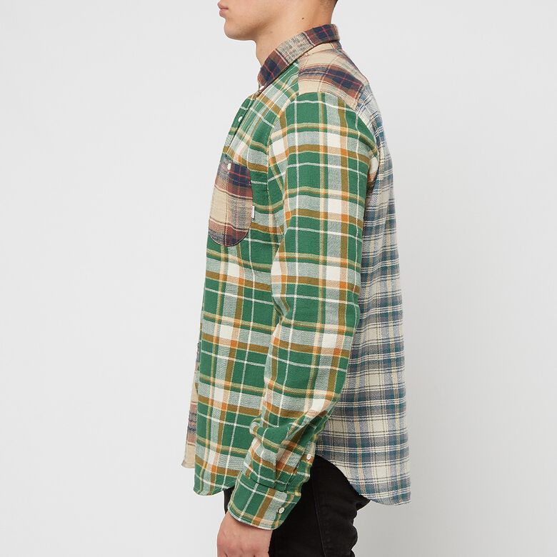 Edmmond Studios Check Block Shirt green