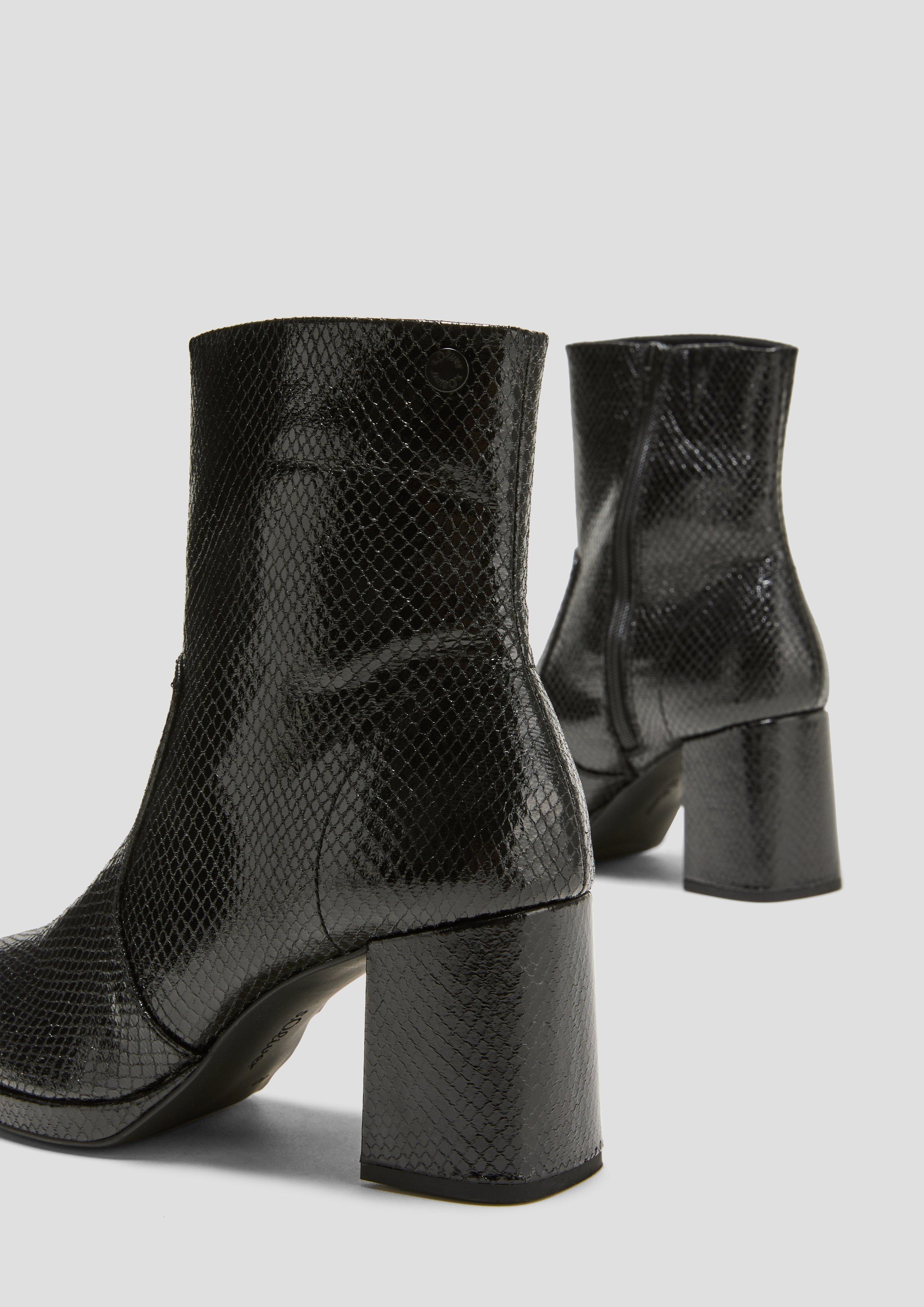 Stiefelette mit Metallic-Effekt  6008561-006