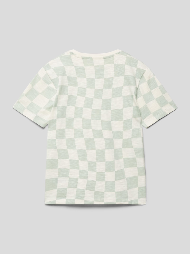 T-Shirt mit Streifenmuster in mint