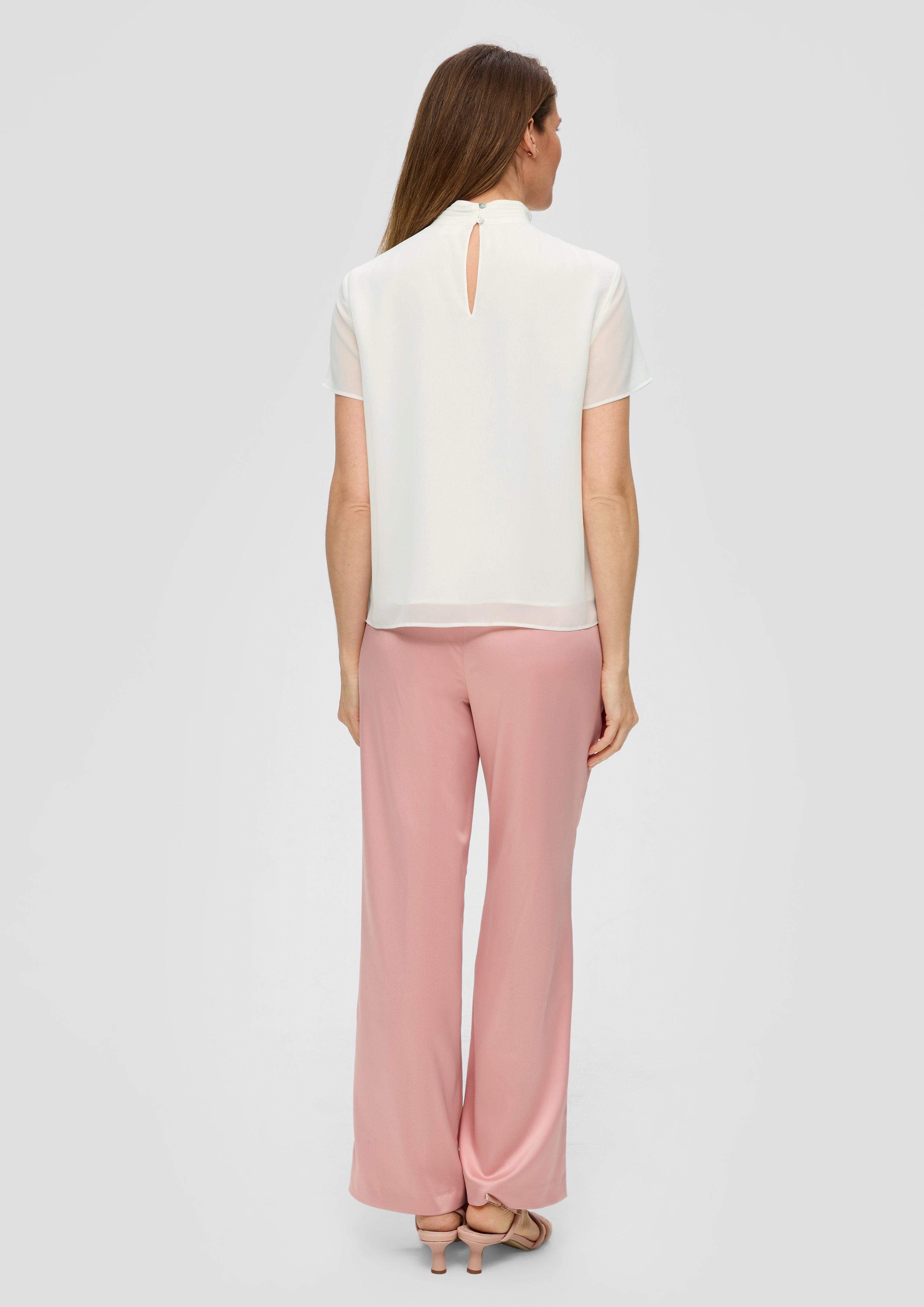 Hochgeschlossene Chiffonbluse  2145069-0200
