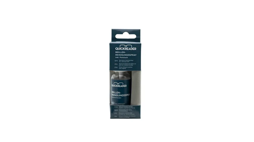 Quickreader Brillen-Reinigunsspray Inkl. Putztuch