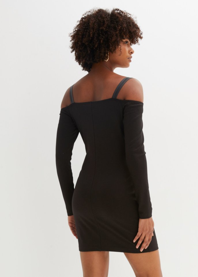 Lederimitat- Kleid