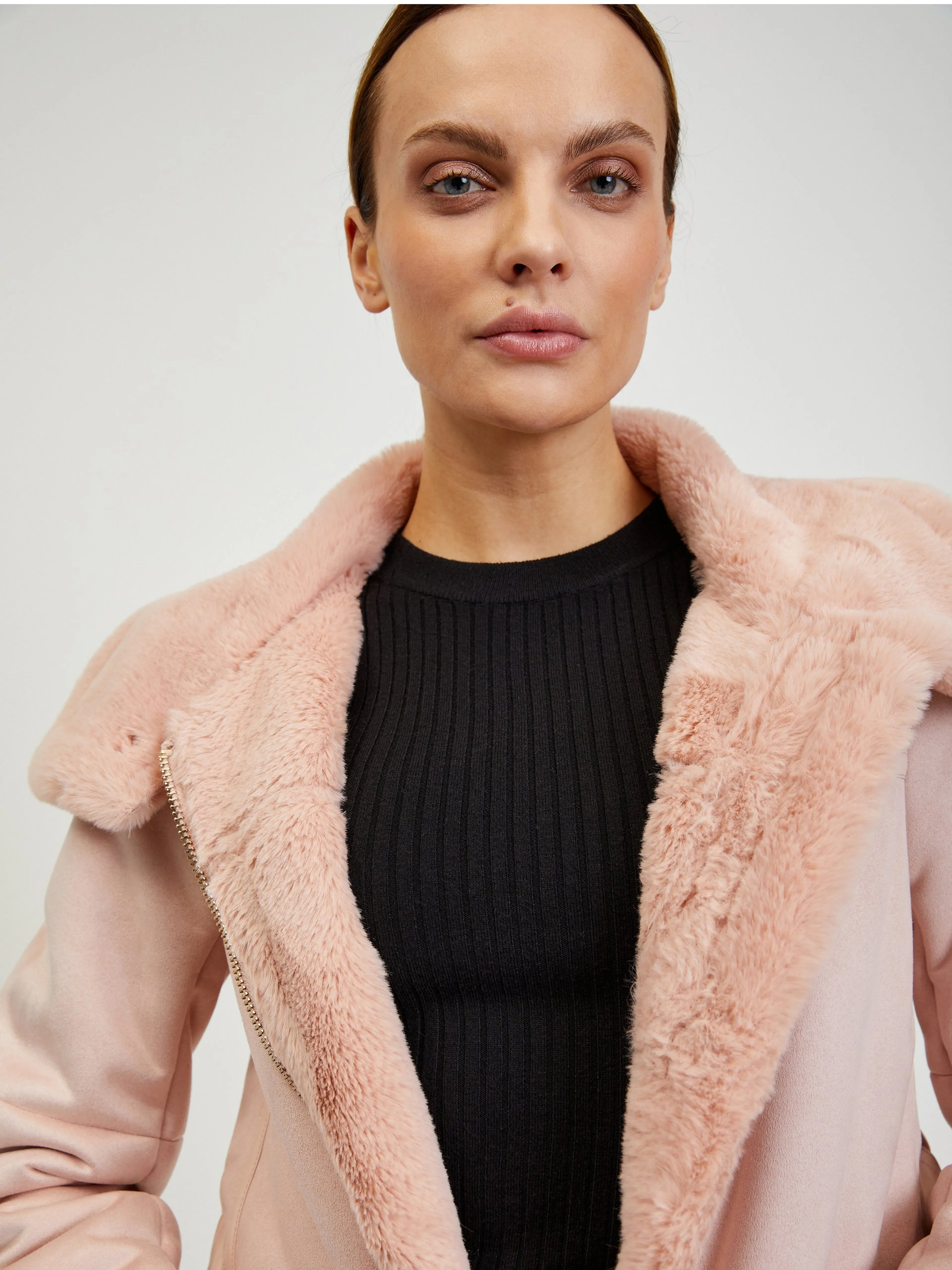 Rosa Damen-Wildlederjacke ORSAY