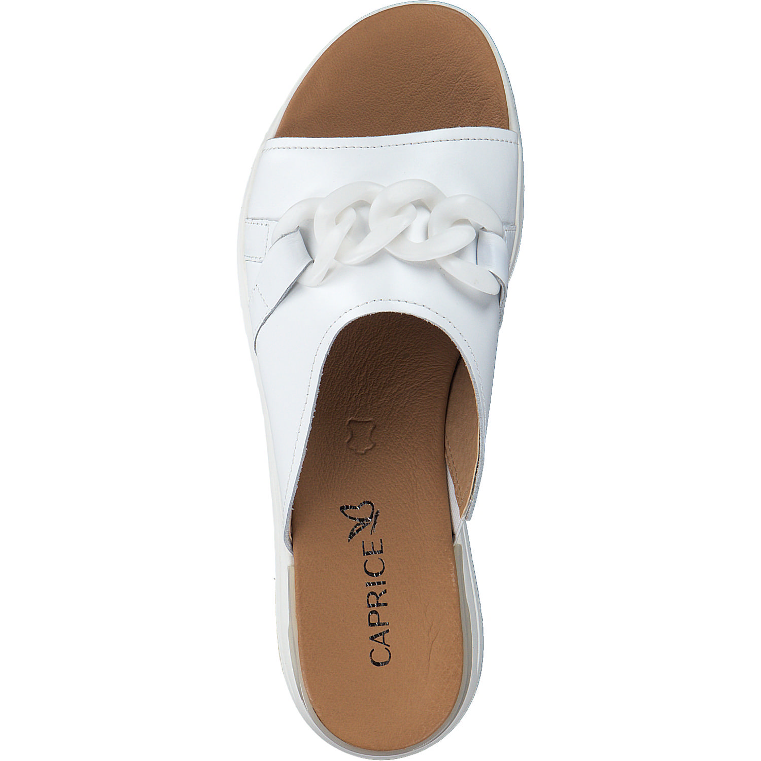 Caprice 27206, Plateau-Pantoletten, Damen, WHITE NAPPA